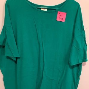 LuLaRoe Tops - Large teal LulaRoe Irma LuLaRoe Tops - Large teal LulaRoe Irma